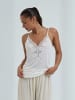 Seamless Basic Top Lace in Off-white