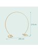 relaxdays Luftballon Bogen in Gold - (H)210 x (B)240 cm