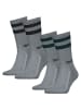 Levis 2 Paar Uni Regular Cut Sport Stripe Socken in Grau