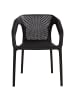 Homestyle4u Küchenstuhl 2er Set in Schwarz