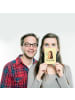 Mr. & Mrs. Panda Postkarte Igel Blumen mit Spruch in Gelb Pastell