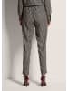 MADELEINE Edle 7/8-Druckhose mit Bindeband in schwarz / caramel