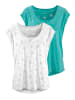 Beach Time T-Shirt in mint, weiß