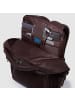 Piquadro Carl Rucksack RFID Schutz Leder 42.5 cm Laptopfach in dark brown