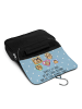 Mr. & Mrs. Panda Waschtasche Igel Familie mit Spruch in Blau Pastell