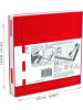 COFI 1453 IQ LEGO Stationary Locking Notebook - Schreibwaren in Rot