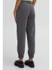b. young BYDANTA CUFF PANTS 2 - HEAVY WOVEN Regular fit in Dark Grey Melange