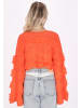 IZIA Damen Pullover in Orange