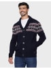 Threadbare Strickjacke Gable in blau-schwarz