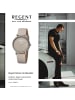 Regent Analog-Armbanduhr Regent Lederarmband taupe, hellbraun mittel (ca. 36mm)