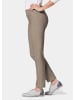 GOLDNER Bengalinhose Schlupfhose LOUISA mit Steppnähten in taupe