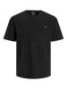 Jack & Jones T-Shirt JCOCLASSIC WAFFLE BADGE in Schwarz