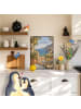 Mr. & Mrs. Panda Artprint Balkon sommerlich Design mit Spruch in Weiß