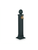 relaxdays Standbrunnen in Grün - (B)18,5 x (H)80 x (T)22 cm