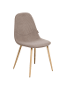 Beliani 2er-Set Esszimmerstuhl HILDEN in Beige/Braun