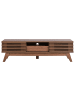 Beliani TV-Schrank DETROIT in Braun - (W) 149 x (H) 44 x (L) 35 cm