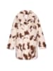 IZIA Damen Coat in Wollweiss Braun