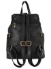 Forty degrees Rucksack echt Leder in schwarz
