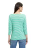 Betty Barclay Ringelshirt mit U-Boot-Ausschnitt in Green/Cream