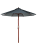 Beliani Marktschirm TOSCANA in Grau/Gold/Braun - (W) 270 x (H) 254 x (L) 270 cm