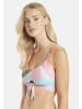 Sea Level Paintball Tie Front Crop Bra in SAGE