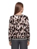 Betty Barclay Strickpullover langarm in Beige/Schwarz