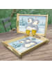 Mr. & Mrs. Panda Holz Tablett Pinguine Kuscheln Design ohne Spruch in Weiß