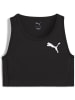 Puma Sportshirt "W CROSS THE LINE CROP Top 3.0" in Schwarz