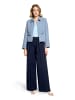 Betty Barclay Blazer-Jacke langarm in Blau/Weiß