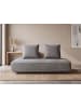 Beliani Chaiselongue SEILLANS in Grau/Beige - (W) 194 x (H) 94 x (L) 97 cm symmetrisch