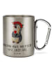 Mr. & Mrs. Panda Kaffeetasse Jungfrau Astrologie mit Spruch in Silber