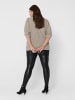 ONLY Carmakoma Kunstleder Hose Plus Size Elegante Leggings Basic CARROOL in Schwarz