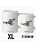 Mr. & Mrs. Panda Jumbo Tasse Orca ohne Spruch in Weiß