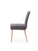 B&D Home 2er-Set: Esszimmerstuhl CEDRIC in Anthrazit - (B)48 x (H)91 x (T)61 cm