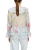 comma Bluse in hellblau mehrfarbig