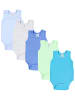 TupTam Baby Jungen Achselbody 5er Pack in blau/grün