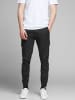 Jack & Jones Hose Cargo Jogger Pants PAUL FLAKE AKM 542 Twill Gummibund in Schwarz