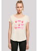 F4NT4STIC T-Shirt Internationaler Frauentag: Herzen in Flammen in Whitesand
