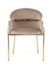 Kayoom Retro Stuhl Corey in taupe - roségold