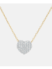 Diamant L'éternel Halskette mit Anhänger aus 375 Gelbgold mit Diamant Herz-Design
