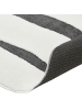 Beliani Kurzflor HARTZ in Weiß/Grau - (W) 160 x (L) 160 cm