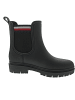 Tommy Hilfiger Rain Boot Ankle Elastic Gummistiefel Schwarz