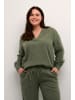 KAFFE curve Langarm-Bluse KChella in Grape Leaf