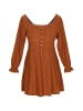 ebeeza Women Dress in Chestnut