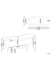 Beliani Freistehende Badewannen CAYMAN in Weiß/Silber - (W) 77 x (H) 74 x (L) 153 cm