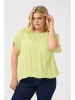 KAFFE curve Kurzarm-Bluse KCami Loose fit in Lettuce Green