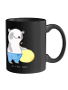 Mr. & Mrs. Panda Tasse Ergotherapeutin Superheldin mit Spruch in Schwarz