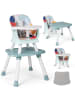 COSTWAY 6-in-1 Babyhochstuhl in Bunt