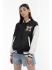 myMo Damen Collegejacke in Schwarz