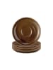 Seltmann Weiden 6er Set Teeuntertassen Terra ø 13,5 cm in Erdbraun
